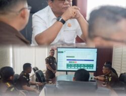 Kepala Kejati Aceh Melakukan monitoring dan Evaluasi terkait penggunaan Aplikasi “jaga Desa”