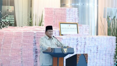 Presiden RI, Apresiasi Tindakan berani Kejaksaan RI dan Satgas PKH selamatkan Uang negara Rp.6,6 triliun