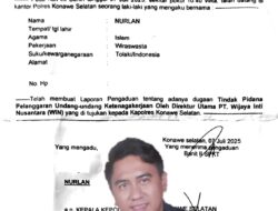 Kapolri Diminta Copot Kapolres Konsel,Gagal Jalankan Instruksi Kapolri Terkait Desk Ketenagakerjaan Polri