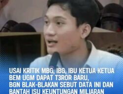 Ibu Ketua BEM UGM Kembali mendapat Teror, Usai dirinya Kritik program MBG